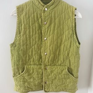 Canvas quilted vest